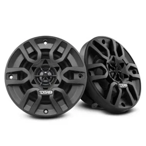 DS18 MP 4" 2-Way Coaxial Marine Speaker 50 Watts Rms 4-Ohm - Black (PAIR) - Picture 1 of 8