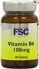FSC Vitamin B6 100mg 60 Tablets-6 Pack