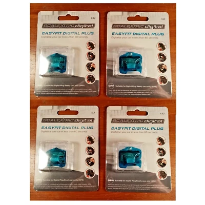 Scalextric C8515 4x NUEVO Chip Enchufe Digital Fácil de Ajuste - En Paquetes - Escala DPR 1/32 Foto 1 de 2
