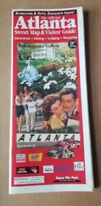 2003 mapa oficial de calles de Atlanta y guía de visitantes restaurantes hoteles GA - Imagen 1 de 1