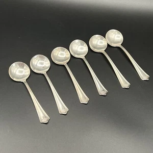 1919 W.B. Mfg. Juego de 6 cucharas de helado plateadas Co patrón Beatriz - 4,5" - Imagen 1 de 15