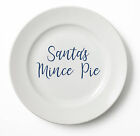 Santa's Mince Pie Vinyl Decal Sticker Labels for Plate, Bowl, Christmas Eve Box