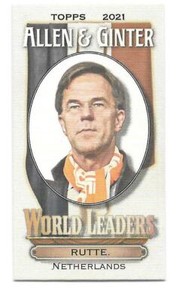 2021 Allen & Ginter MARK RUTTE  World Leaders - NETHERLANDS - #MWL-21