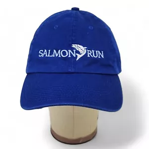 Lachs Laufmütze blau Strapback bestickt Kappe Angeln Outdoor Oregon River USA - Bild 1 von 8