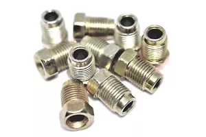 Brake Pipe Nuts Qty 10 Pack Male M10 10mm x 1.0mm Short Nut 3/16" Copper BPN7 - Picture 1 of 1