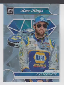 CHASE ELLIOTT - 2023 DONRUSS OPTIC RACING RACE KINGS SILVER PRIZM - CARD # 9 - Picture 1 of 2