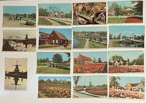 Michigan HOLLAND Windmill Park Tulip Dutch Dancers Carousel Postcard Lot of 15 - Picture 1 of 10
