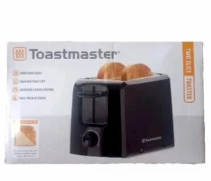 Toastmaster TM-24TS 2 Slice Toaster Adjustable Browning Control Wide Toast Slots - Picture 1 of 10