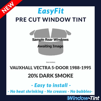 EasyFit Static Pre Cut Tint For Vauxhall Vectra 5-door 88-95 - 20% Dark Rear - Image 1 of 3