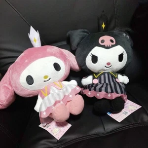 My Melody & Kuromi CONJUNTO de 2 Muñecas de Peluche Antigua Reina GRANDE 37 cm Furyu - Imagen 1 de 6