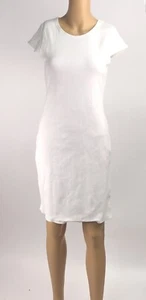 BB DAKOTA DE STEVE MADDEN Vestido ceñido al cuerpo grande blanco tejido con costillas Nuevo elástico - Imagen 1 de 12