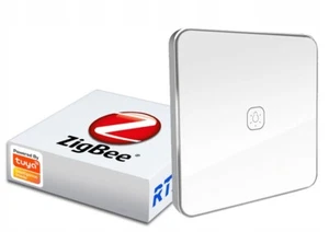 Telecomando intelligente 1 canale Tuya ZigBee 3.0 con pannello touch in vetro - Foto 1 di 12