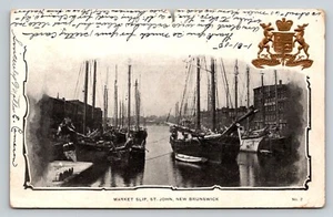 1905 Marktbeleg St. John New Brunswick Kanada Postkarte - Bild 1 von 2