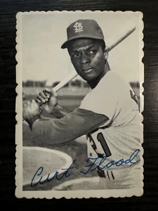1969 Topps Deckle Edge CURT FLOOD #28 of 33 -55 - Picture 1 of 2