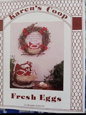 Craft Sewing Pattern Any Occasion Wreath And Cloth Chicken. Pre-owned Never Used - Image 1 of 4