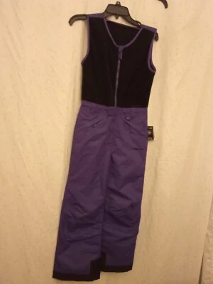 Arctix Kids Limitless Fleece Top Bib Overalls Medium Purple - Image 1 of 4