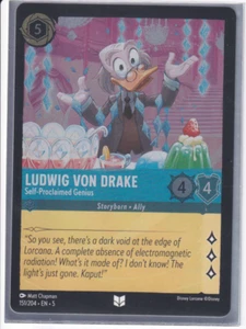 Ludwig Von Drake - Autoproclamato Genius FOIL - Lorcana Shimmering Skies! - Foto 1 di 1