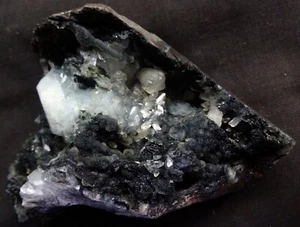 APOPHYLLITE & STILBITE CRYSTALS IN CORAL CHALCEDONY MATRIX GEODE MINERALS SPECI - Picture 1 of 4