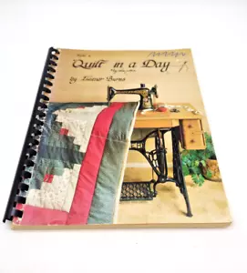 Vintage Spiral Make A Quilt In A Day Log Cabin Pattern ELEANOR BURNS 2nd Ed 1979 - Picture 1 of 7