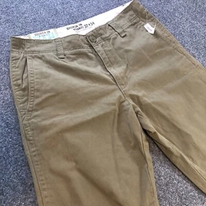 Old Navy Broken in Favorite Khakis Mens 32x34 Green Military Pockets Regular Fit - Picture 1 of 10