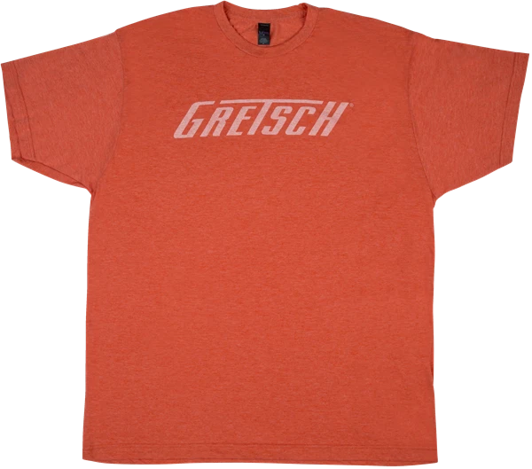 Gretsch Guitars Logo Men's T-Shirt Gift, Heather Orange, M (MEDIUM) - Image 1 of 3