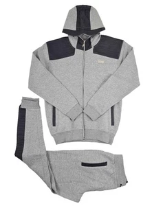D-Rock Men’s Slim Fit Tracksuit Set Hoodie and Joggers – Urban Streetwear - Picture 1 of 7