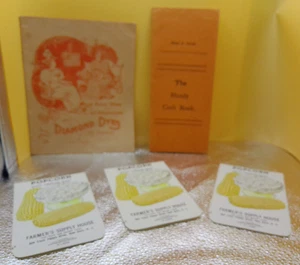 Diamond Dyes Paines celery compound 1898 Popcorn seed packets lot 5 Victorian - Picture 1 of 9