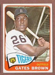 Gates Brown Tigers 1965 Topps #19 (en muy buen estado+ o mejor) - Imagen 1 de 2
