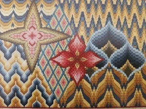 Mary deJarnette FLORENTINE REFLECTIONS Counted Canvas Needlepoint Pattern 1979 - Picture 1 of 4