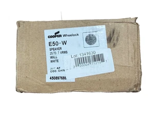 Eaton Wheelock E50-W Fire alarm Speaker Wall White (NEW IN BOX) - Picture 1 of 1