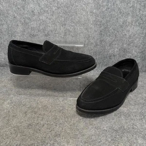 Samuel Windsor Loafer Schuhe UK 7,5 schwarz Wildleder Leder Slipper elegant Penny - Bild 1 von 13