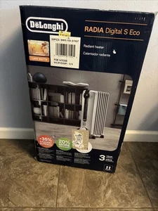DeLonghi Radia TRRS0715E-6A Digital 1500 Watt Weiß Elektro Raumheizer - Bild 1 von 5