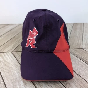 London 2012 Purple Red Olympics Adidas Games Maker Baseball Cap Hat One Size - Picture 1 of 12