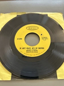 HOLLIES, HE AIN'T HEAVY HE'S MY BROTHER/COS YOU LIKE TO LOVE ME 7" 45 VG 1969 - Picture 1 of 2