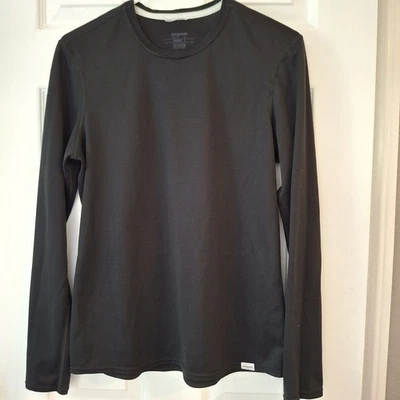 Camisa L Patagonia Capilene 3 Capa Base Mujer Negra Manga Larga Esquí Nieve Calor  Foto 1 de 4
