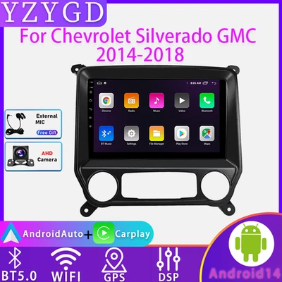 For Chevrolet Silverado GMC 2014-2018 GPS Carplay Radio Multimedia Stereo Navi  - Image 1 of 4