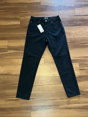 Dockers High Slim Fit Pants Black Stretch 5 Pocket Waterless NWT Men’s Size 27 - Image 1 of 4