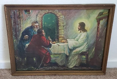 RARO 1928 Edward J. Finley Timmons Jesús Antiguo Vintage Litografía Arte Impresión Foto 1 de 4