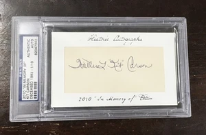 Kit Carson 2010 autógrafo In Memory Of Dallas PSA/DNA - Imagen 1 de 6