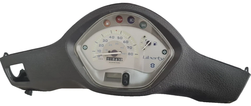 STRUMENTAZIONE COPRIMANUBRIO CONTACHILOMETRI ORIGINALE  PIAGGIO LIBERTY 50 CC 2T - Immagine 1 di 4