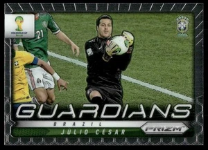 2014 2014 Panini Prizm FIFA World Cup Guardians Insert Julio Cesar Brazil #5 - Picture 1 of 2