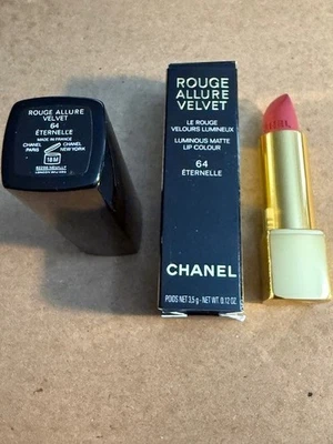 Chanel Rouge Allure Terciopelo Luminoso Mate Color de Labios 64 ETERNELLE NUEVO EN CAJA Envío Gratuito Foto 1 de 4
