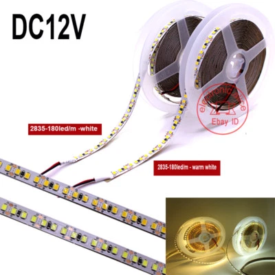 DC12V White 180LED/M SMD 2835 900LEDs Strip Super Bright 8mm PCB 1M- 50M - Image 1 of 4