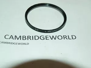MINOLTA 49mm L35 UV ULTRA VIOLET SCREW in OPTICAL GLASS FILTER with METAL RING - Picture 1 of 1