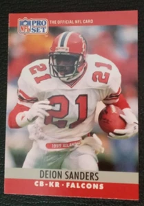 Pro Set 1990 DEION SANDERS Atlanta Falcons Football Card #36! If graded, 9.9-10! - Picture 1 of 2