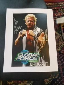Foto de lucha libre en color firmada por Jeff Jarrett 8,5"" X 11"" personalizada - Imagen 1 de 3