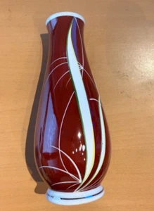 DDR Design Spechtsbrunn Porzellan Vase - Vintage um 1950/60 - Handgemalt - 20 cm - Bild 1 von 2