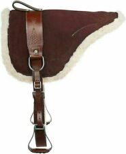 New Western English Horse Riding Bareback Pad Premium Treeless Saddle Leather FS