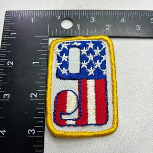 Vintage c 1970s USA FLAG Motorcycle Biker Number #9 Patch 00.F - Picture 1 of 2