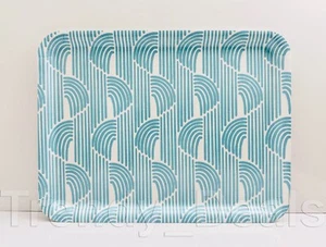 Ikea SLÖJSTJÄRT SLOJSTJART Decorative Tray, Blue Patterned, 11x15" - NEW - Picture 1 of 4